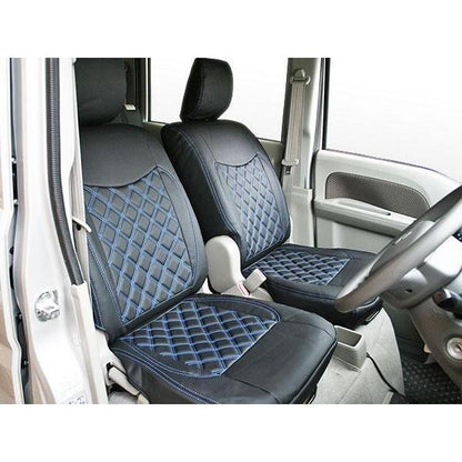 Blue Stitch Seat Cover for Suzuki Every Wagon DA17V GA PA PC with Integrated Headrest