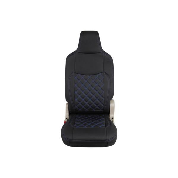 Blue Stitch Seat Cover for Suzuki Every Wagon DA17V GA PA PC with Integrated Headrest