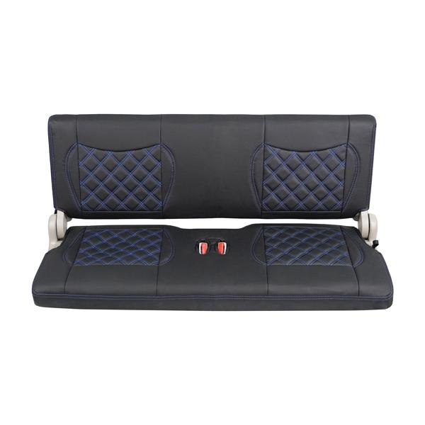 Blue Stitch Seat Cover for Suzuki Every Wagon DA17V GA PA PC with Integrated Headrest