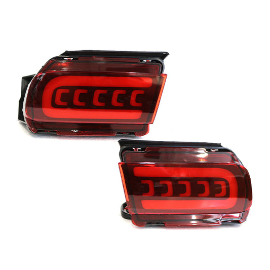 Fits Toyota Land Cruiser 150 Series Late Model LED Reflector Sequential Flow Left & Right Set Red Tail Lens