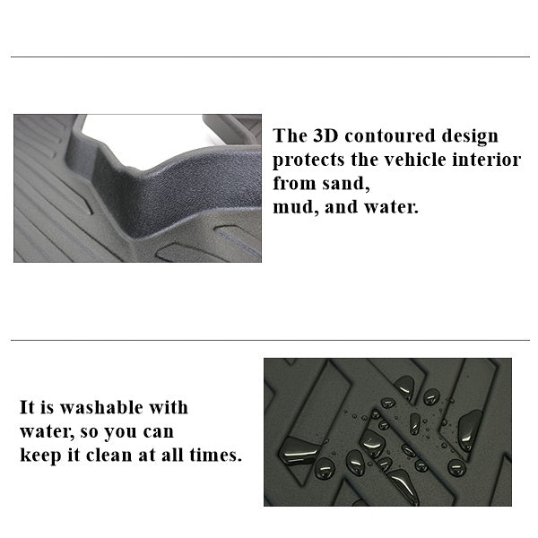 3D Rubber Floor Mats for Daihatsu Hijet Cargo S321V S331V Waterproof Hard Type