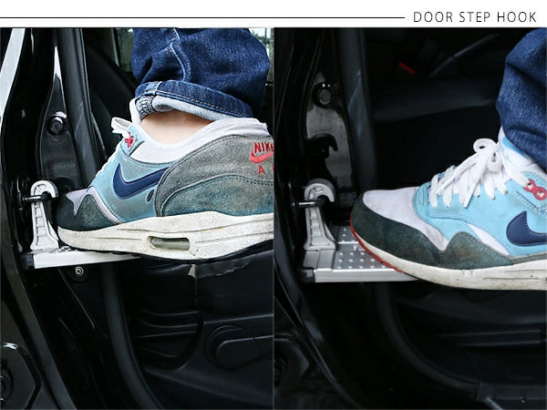 خطاف عتبة الباب أسود اللون، يناسب سيارات لاند كروزر من الفئة 200 (الجيل الأول/الجيل المتوسط)