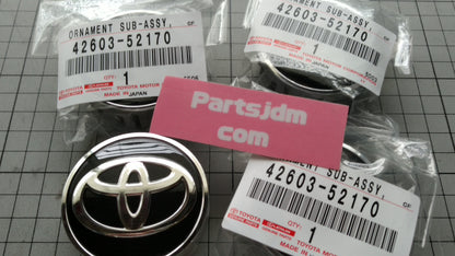 TOYOTA Genuine JDM 42603-52170 Center Wheel Caps Hub Caps Set Of 4 Tracking Num