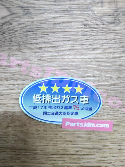 Japanese Emission Car Sticker Decal Set JDM Genuine Honda Toyota