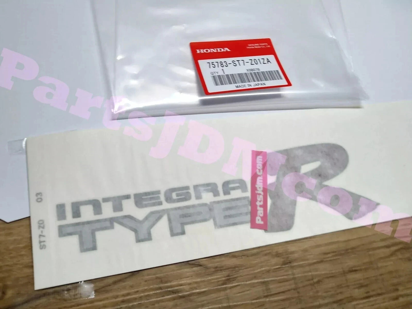 Genuine Honda Integra Type R DC2 Sticker set 75773-ST7-Z01ZA 75783-ST7-Z01ZA