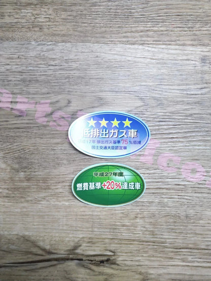 Japanese Emission Car Sticker Decal Set JDM Genuine Honda Toyota
