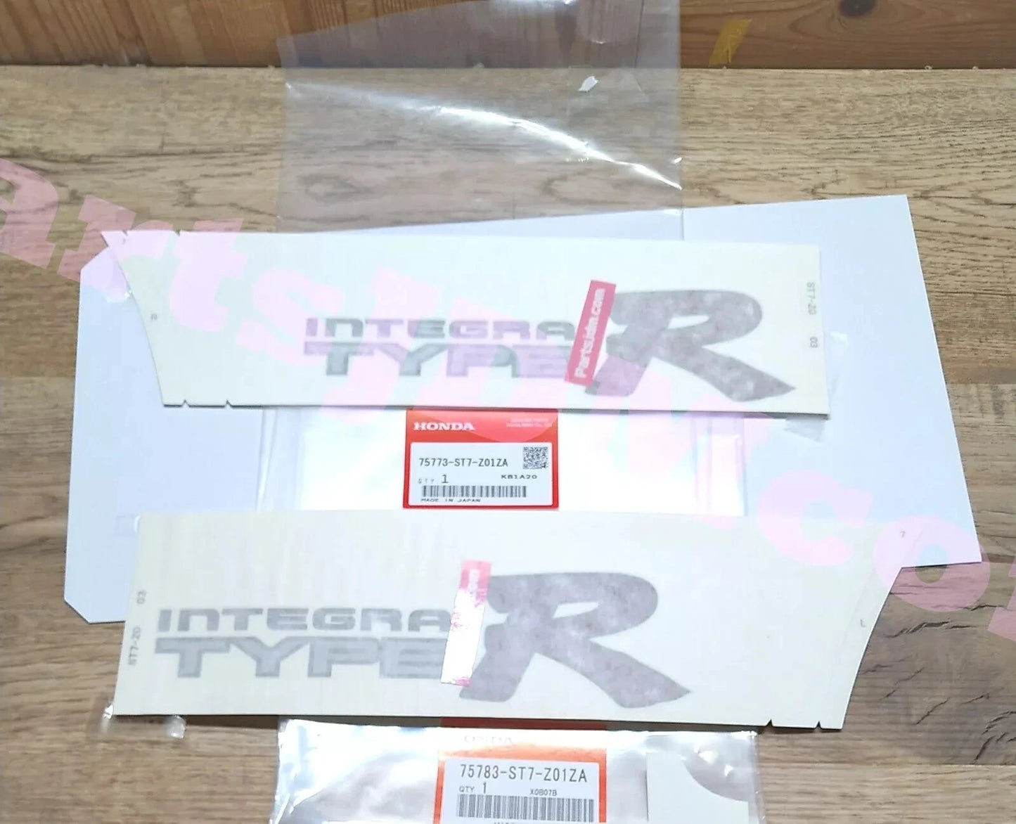 Genuine Honda Integra Type R DC2 Sticker set 75773-ST7-Z01ZA 75783-ST7-Z01ZA