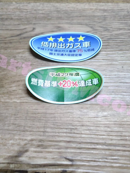 Japanese Emission Car Sticker Decal Set JDM Genuine Honda Toyota