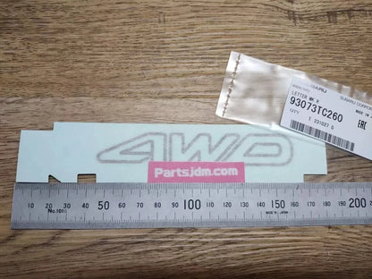 Genuine Subaru Sambar decal Sticker 4WD 93073TC260