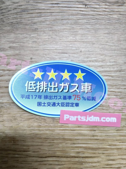 Genuine Honda Toyota Japanese Emission Car Sticker Decal JDM