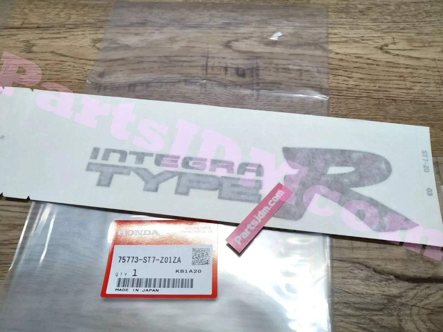 Genuine Honda Integra Type R DC2 Sticker set 75773-ST7-Z01ZA 75783-ST7-Z01ZA