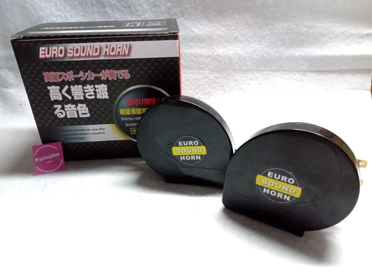 Fits HONDA ACTY Truck Horn LEXUS Style Low & High Sound Set of 2 HA8 HA9 Black