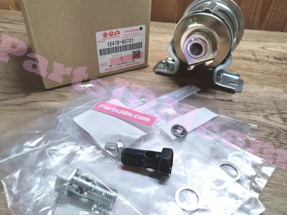 SUZUKI Genuine Jimny JA11V JA71C Filter Fuel 15410-80701 & Gasket & Bolt Set