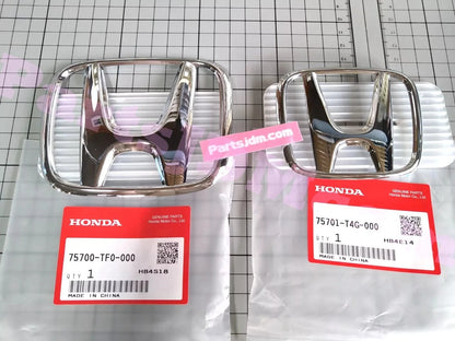 Genuine Honda Civic Fit Front & Rear Grille H Emblem 75700-TF0-000 75701-T4G-000