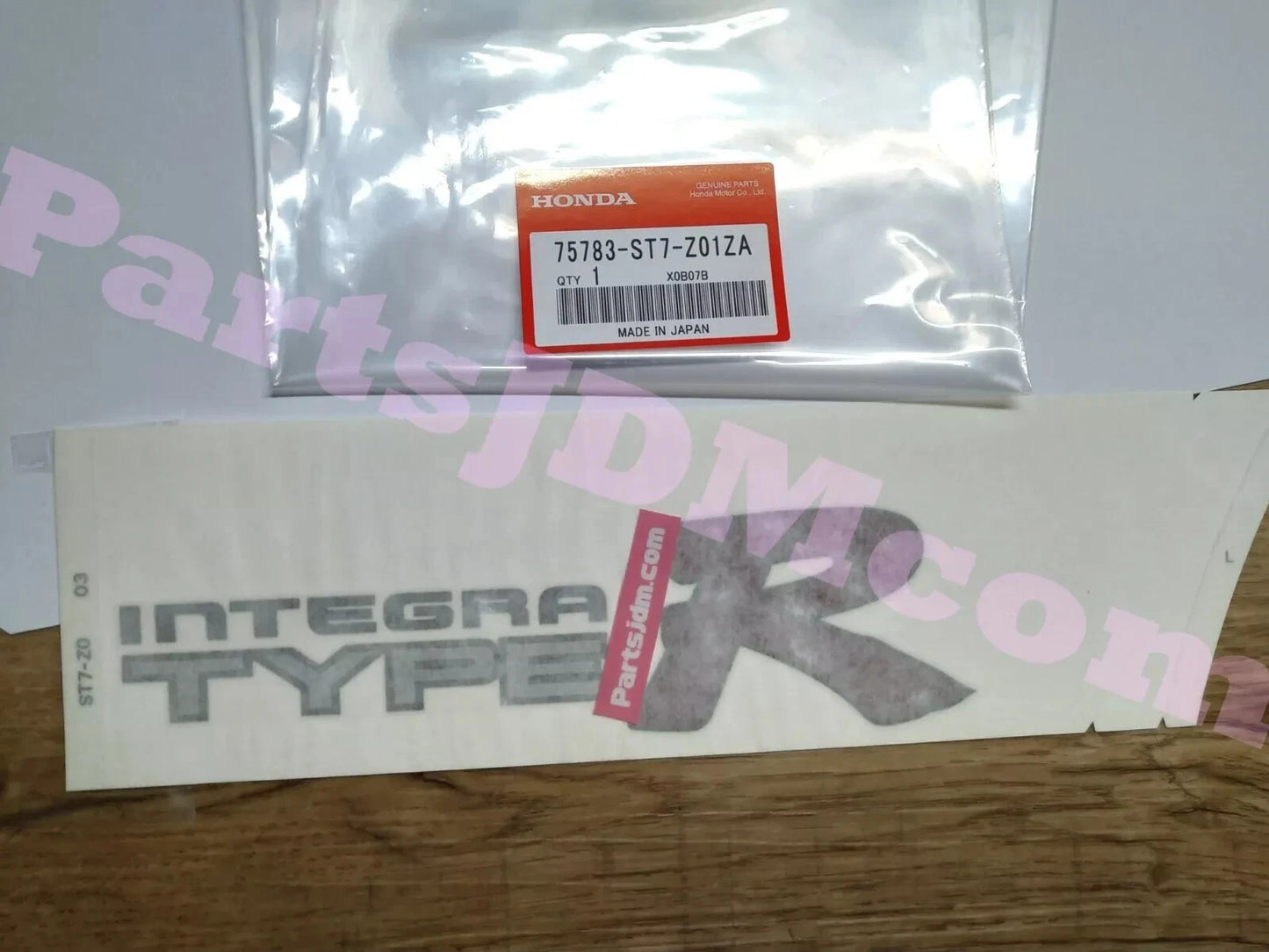 Genuine Honda Integra Type R DC2 Sticker set 75773-ST7-Z01ZA 75783-ST7-Z01ZA
