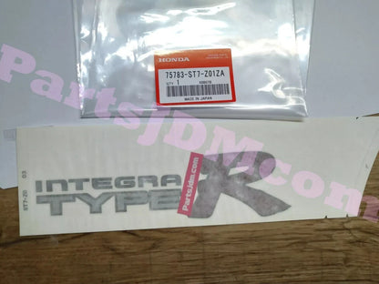 Genuine Honda Integra Type R DC2 Sticker set 75773-ST7-Z01ZA 75783-ST7-Z01ZA