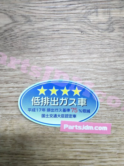 Japanese Emission Car Sticker Decal Set JDM Genuine Honda Toyota