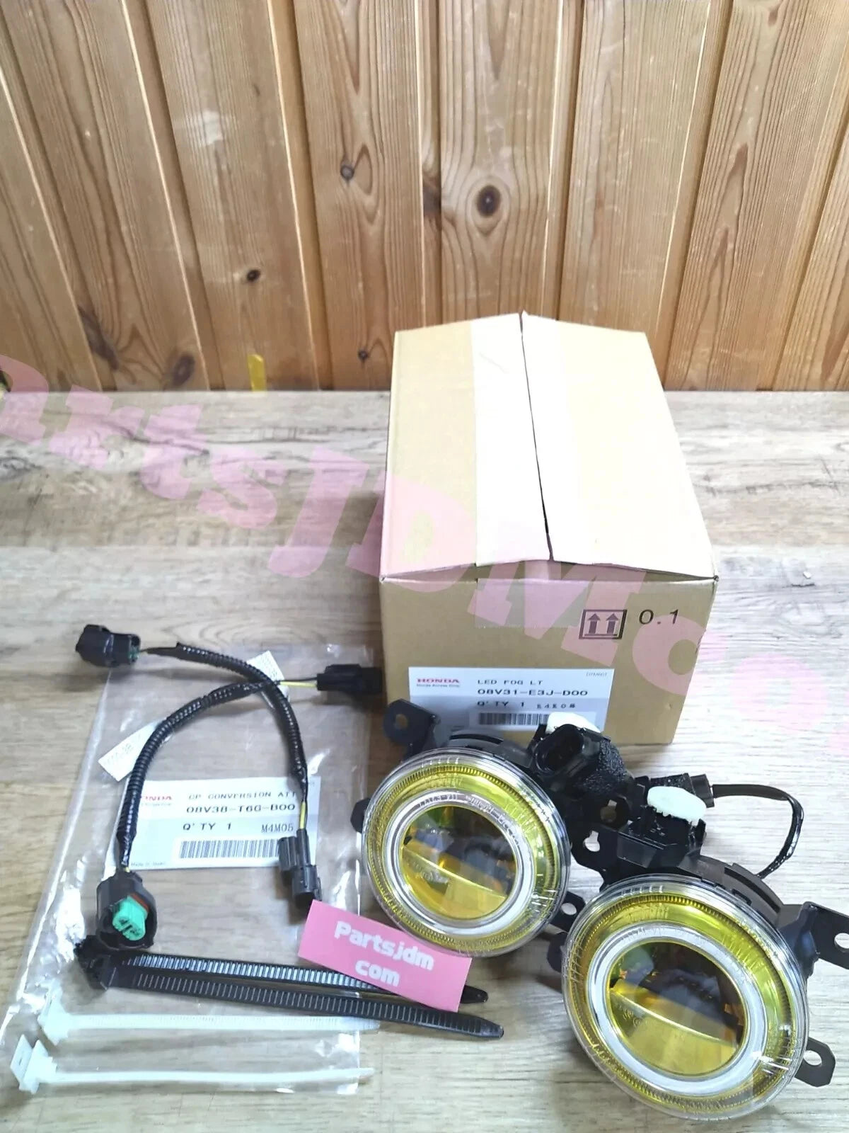 Honda CIVIC JDM TYPE-R FK8 Genuine LED Fog Lamp Yellow Coupler conversion harness