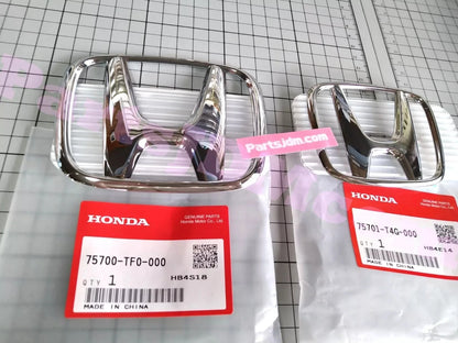 Genuine Honda Civic Fit Front & Rear Grille H Emblem 75700-TF0-000 75701-T4G-000