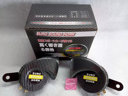 Fits Honda Acty Truck Horn Style Low & High Sound Set of 2 HA8 HA9 Carbon Color