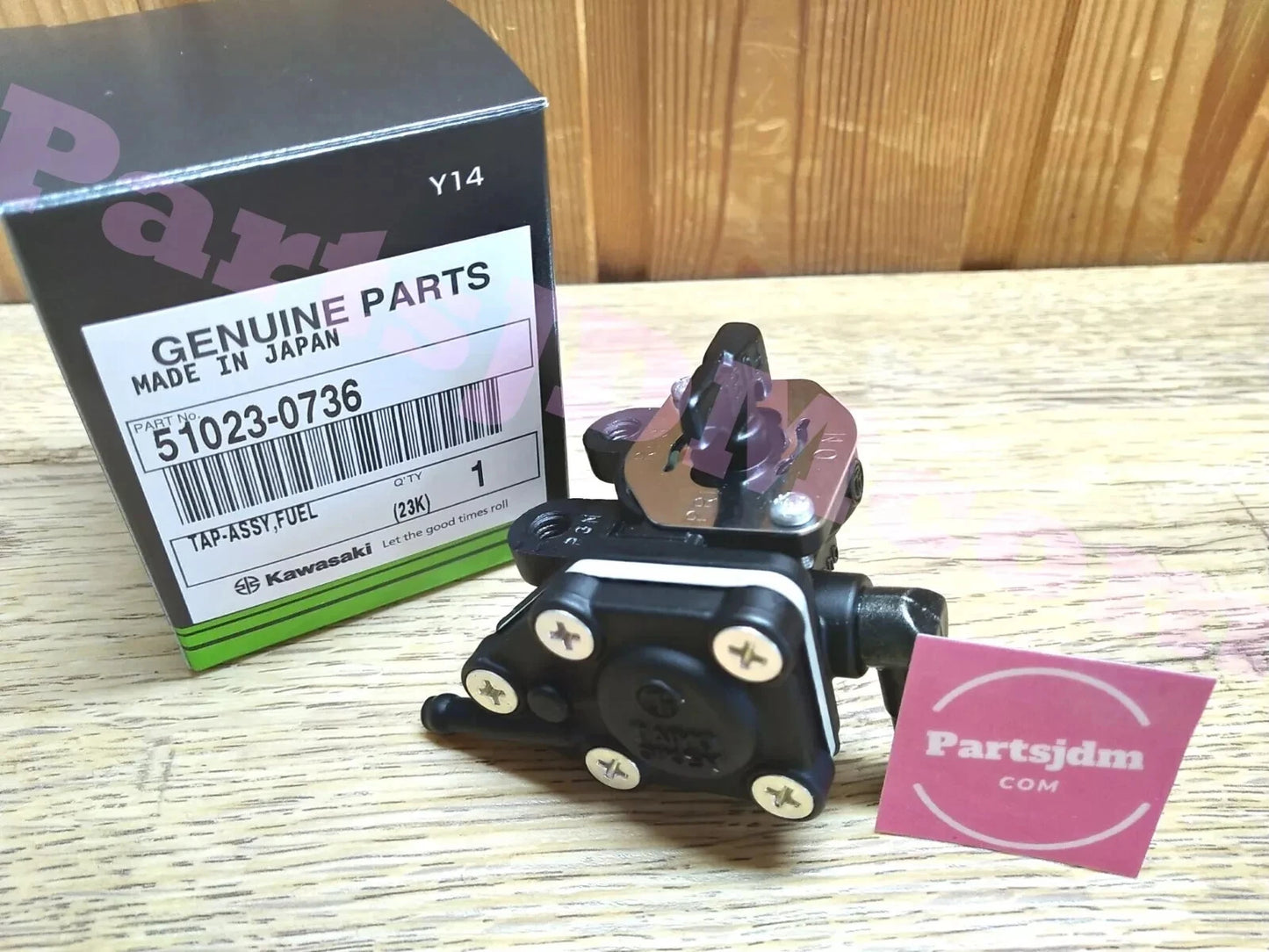 صنبور وقود كاواساكي ER-5 JDM ER500، رقم القطعة 51023-0736، قطع غيار أصلية من اليابان