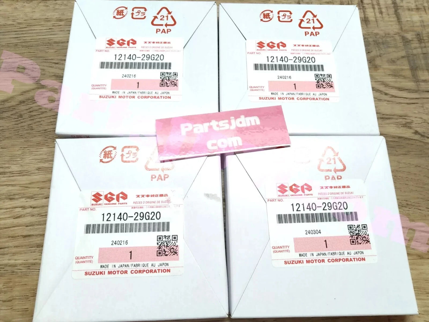 SUZUKI GENUINE JDM OEM GSX-R600 08-22 4PCS PISTON RING SET 12140-29G20