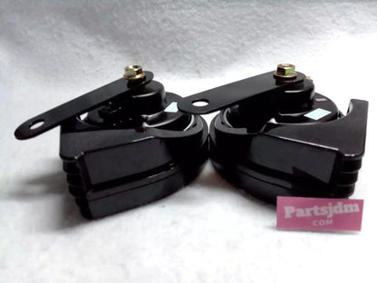 بوق شاحنة هوندا أكتي، بنمط لكزس، صوت منخفض وعالي، طقم من قطعتين HA8 HA9 أسود