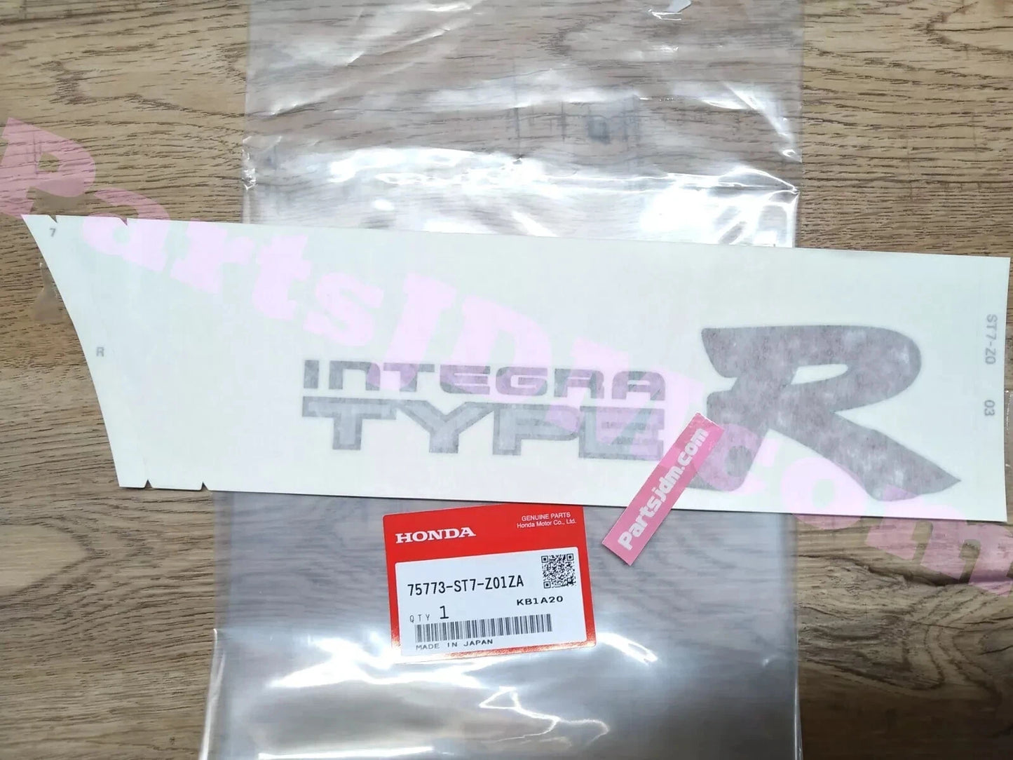 Genuine Honda Integra Type R DC2 Sticker set 75773-ST7-Z01ZA 75783-ST7-Z01ZA