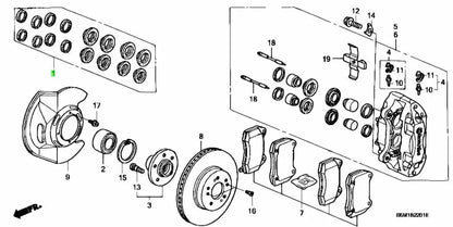 Honda Genuine JDM Civic TypeR Brembo FD2 DC5 Integra TypeR Caliper Repair Seal Kit