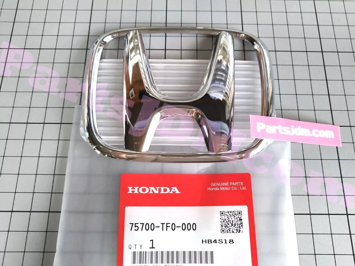 Genuine Honda Civic Fit Front & Rear Grille H Emblem 75700-TF0-000 75701-T4G-000