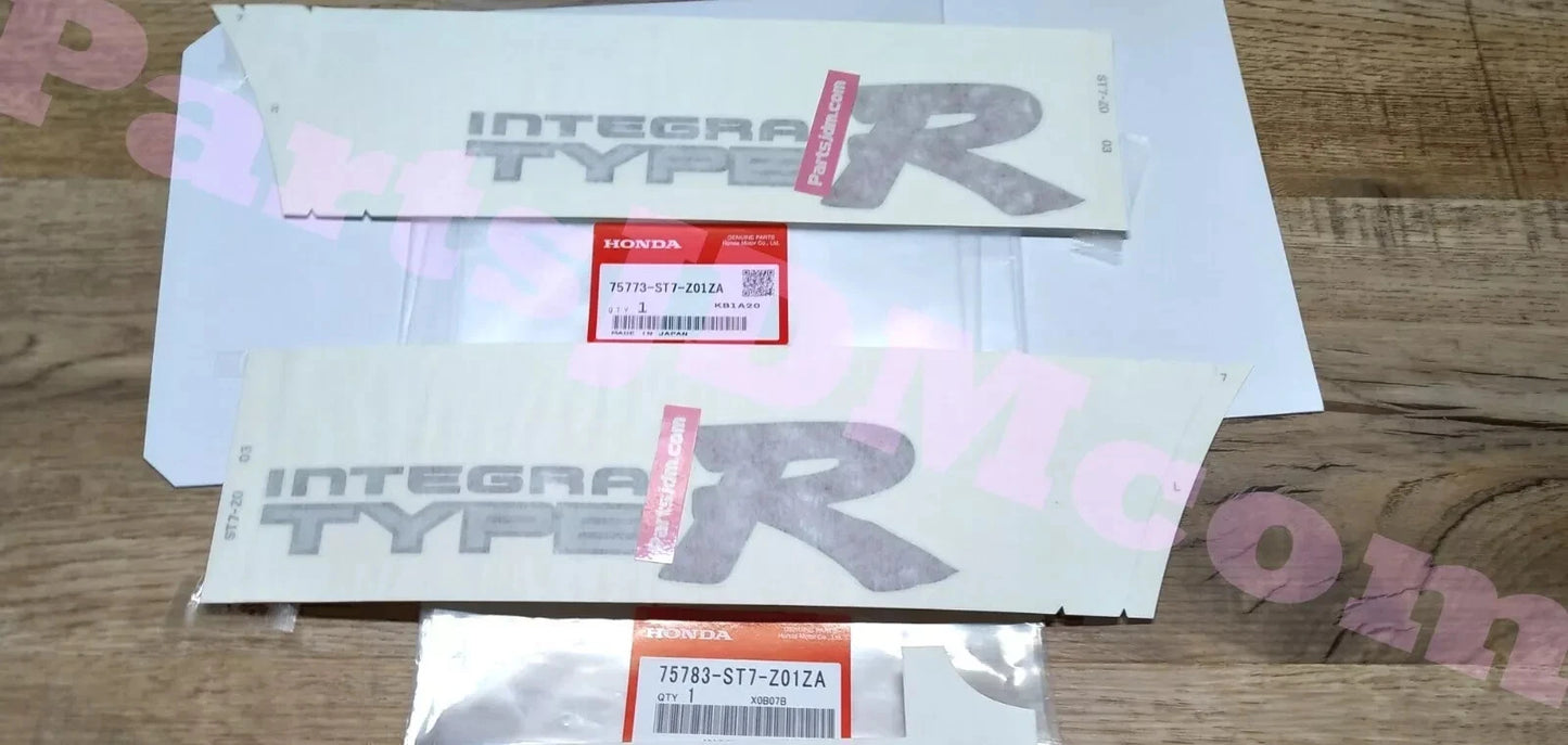 Genuine Honda Integra Type R DC2 Sticker set 75773-ST7-Z01ZA 75783-ST7-Z01ZA