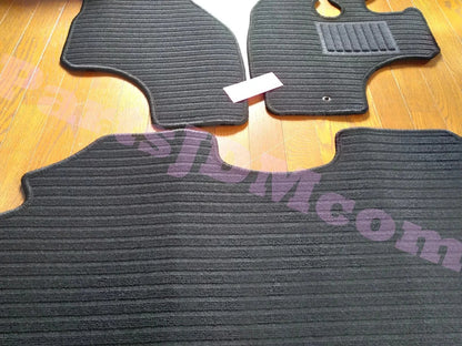 Fits Honda Acty Van Street HH3 HH4 (1993–1999) Black Floor Mats Front & Rear Left/Right Set