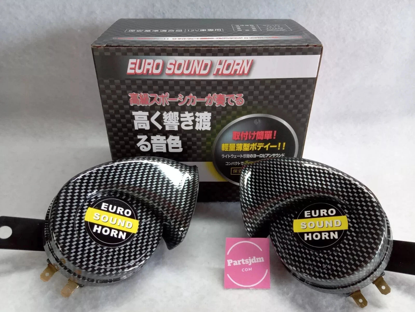 Fits Honda Acty Truck Horn Style Low & High Sound Set of 2 HA8 HA9 Carbon Color