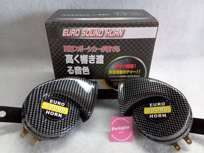 Fits Honda Acty Truck Horn Style Low & High Sound Set of 2 HA8 HA9 Carbon Color