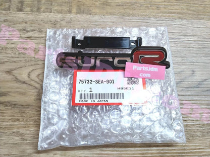 Honda Genuine JDM Accord Euro R Emblem Front 75732-SEA-901 OEM Euro-R CL7 CL8 CL9