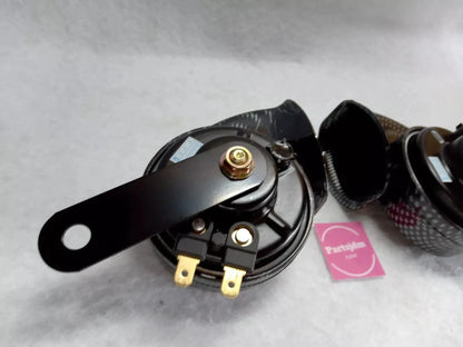 Fits Honda Acty Truck Horn Style Low & High Sound Set of 2 HA8 HA9 Carbon Color