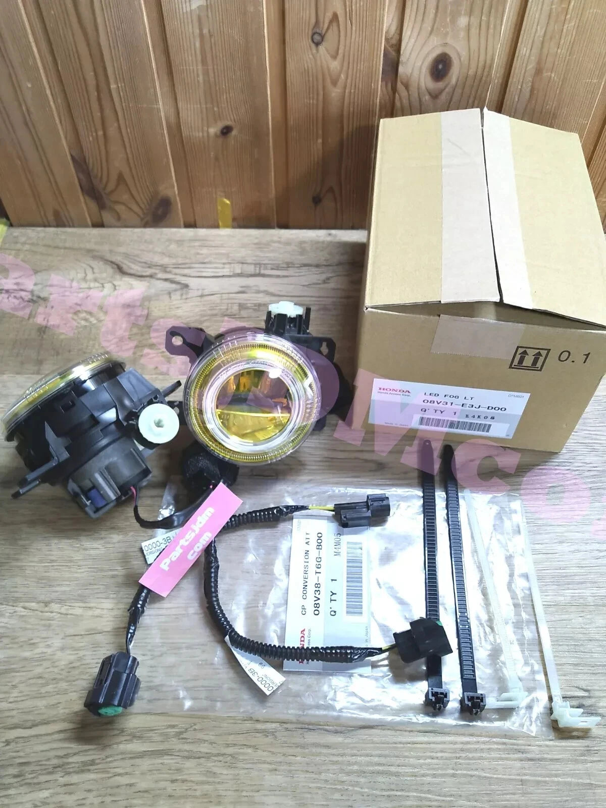 Honda CIVIC JDM TYPE-R FK8 Genuine LED Fog Lamp Yellow Coupler conversion harness