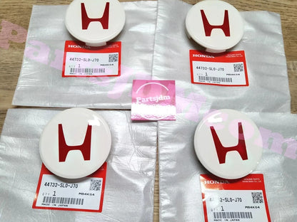 غطاء مركزي أصلي من هوندا JDM 44732-SL0-J70 لسيارة سيفيك تايب آر EK9، طقم من 4 قطع