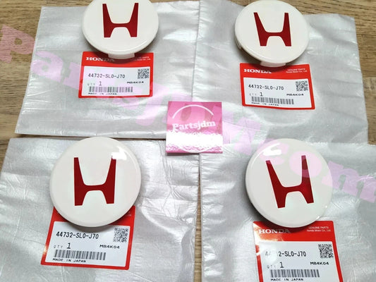 غطاء مركزي أصلي من هوندا JDM 44732-SL0-J70 لسيارة سيفيك تايب آر EK9، طقم من 4 قطع
