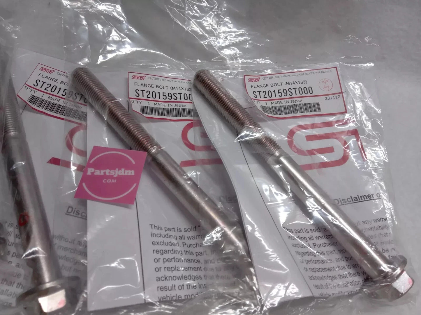 Subaru Genuine JDM Rear Member Bolt ST20159ST000 Set of 4 Legacy Impreza Forester