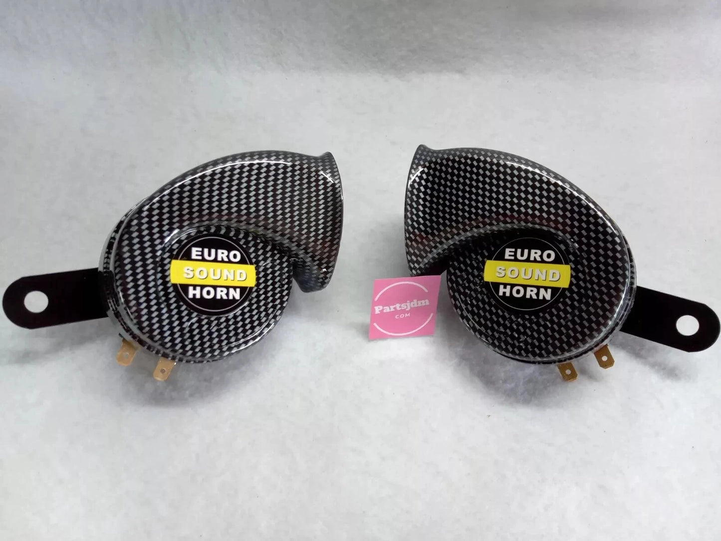 Fits Honda Acty Truck Horn Style Low & High Sound Set of 2 HA8 HA9 Carbon Color