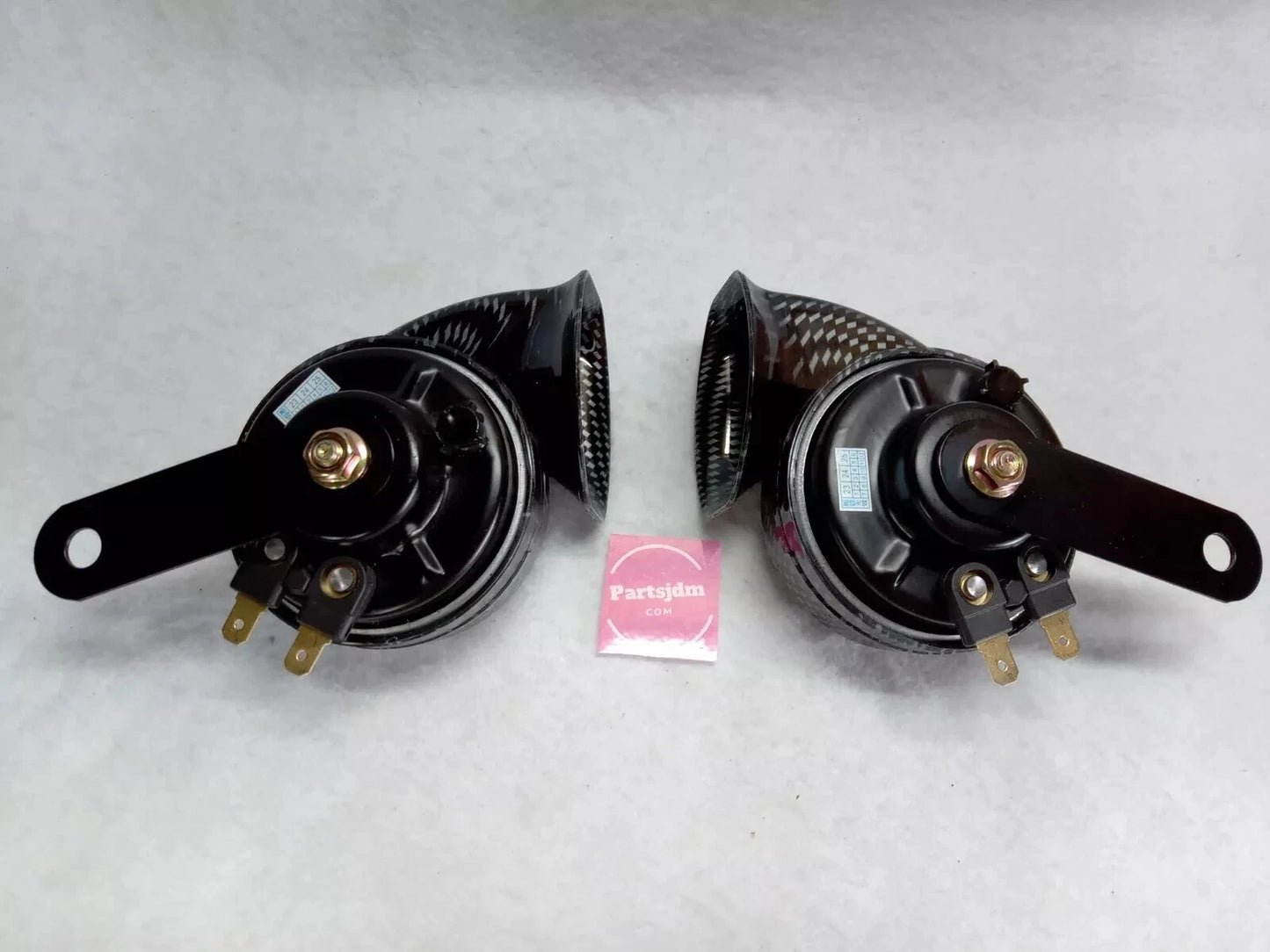 Fits Honda Acty Truck Horn Style Low & High Sound Set of 2 HA8 HA9 Carbon Color