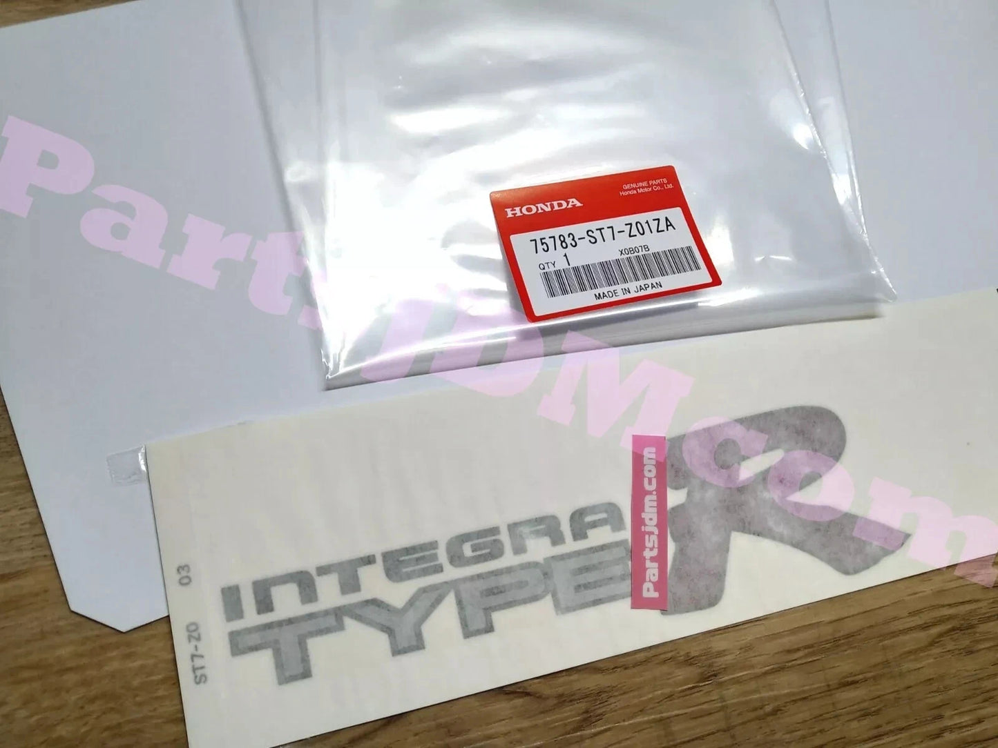 Genuine Honda Integra Type R DC2 Sticker set 75773-ST7-Z01ZA 75783-ST7-Z01ZA