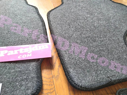 Fits Honda Acty Van Street HH3 HH4 (1993–1999) Black Floor Mats Front & Rear Left/Right Set