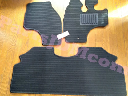 Fits Honda Acty Van Street HH3 HH4 (1993–1999) Black Floor Mats Front & Rear Left/Right Set