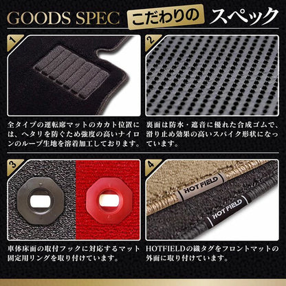 Profound Premium Floor Mat + Trunk Mat Set 4 Color Options Fits Toyota Land Cruiser 70 Series GDJ