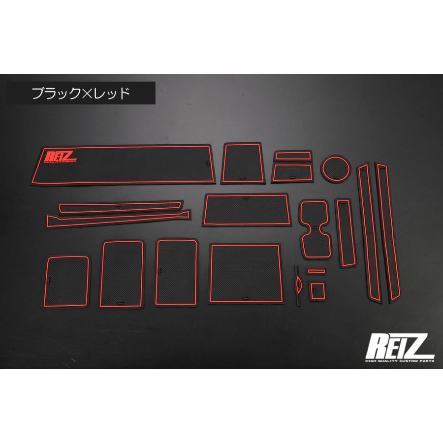 REIZ Interior Rubber Mat Black × Red Line 17 Pieces Fits DA16T Carry / Super Carry