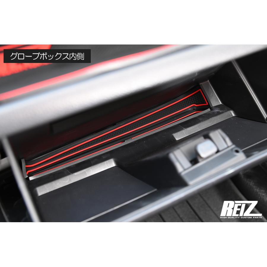 REIZ Interior Rubber Mat Black × Red Line 17 Pieces Fits DA16T Carry / Super Carry