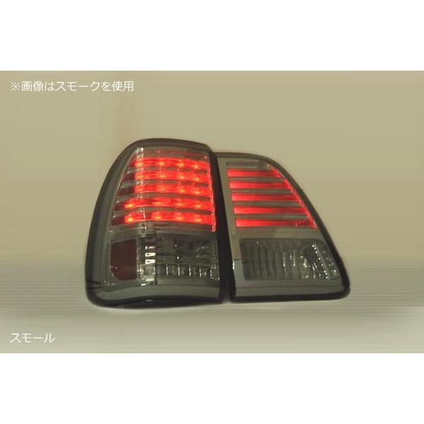 Fits TOYOTA Land Cruiser 100 Early/Mid-Model LED Tail Lamps with Smoked Lens