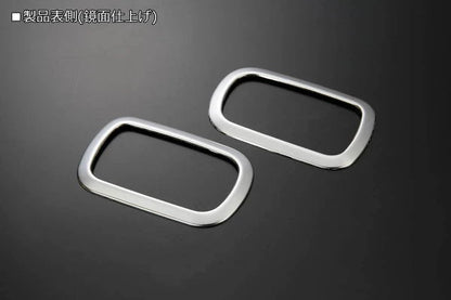 REIZ Inside Door Handle Bezel Set for DA16T Carry Truck Stainless Steel
